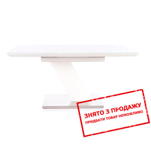 Стіл розкладний Signal Toronto 120x80/160 Білий ма...